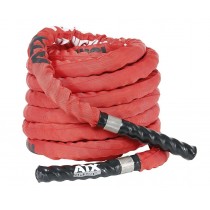 Nylon-al bevont battle rope edzőkötél 15m - piros