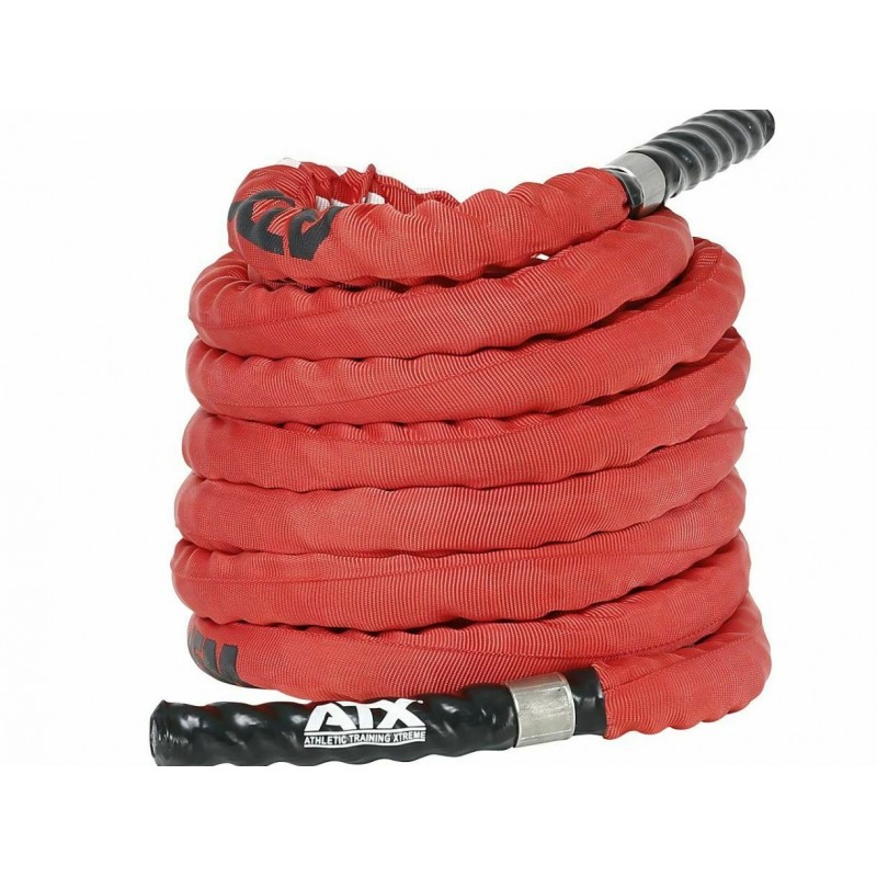 Nylon-al bevont battle rope edzőkötél 15m - piros