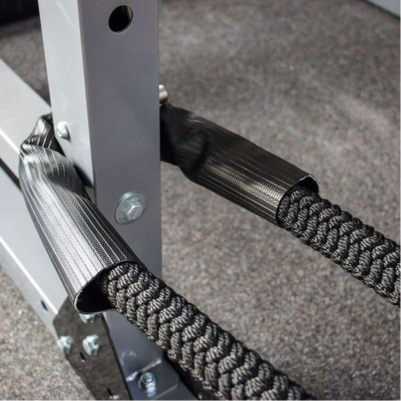 Nylon-al bevont battle rope edzőkötél 15m - piros
